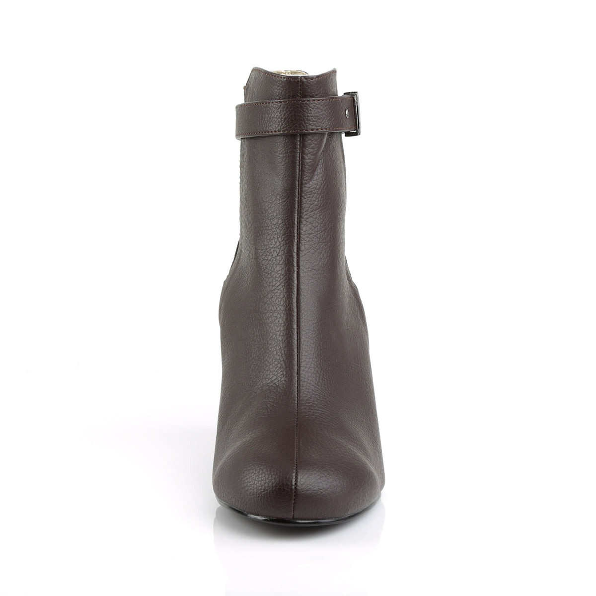 Pleaser Pink Label Botas de tobillo para mujer KIMBERLY-102 cuero de imitación marrón