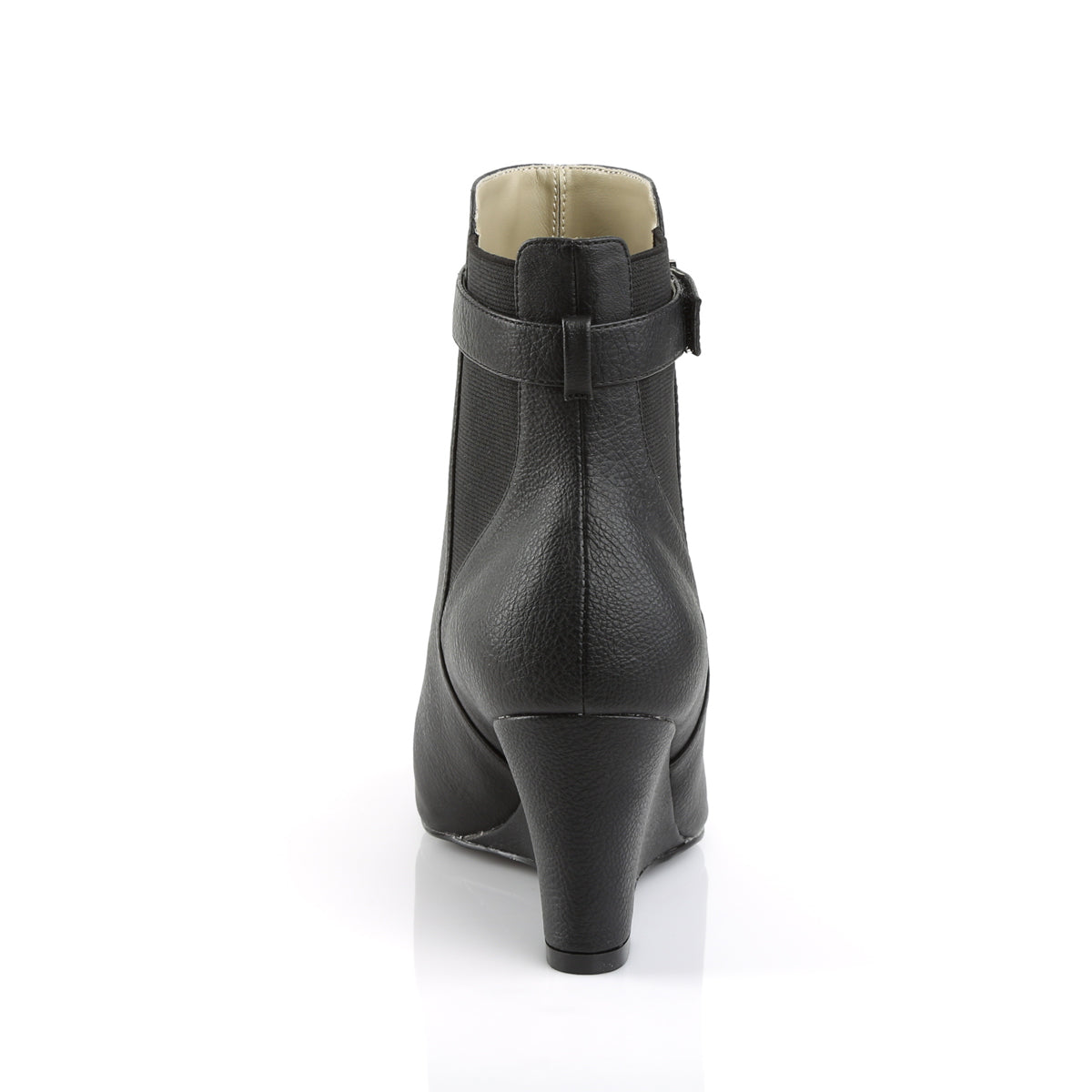 Pleaser Pink Label Botas de tobillo para mujer KIMBERLY-102 Blk Faux Cuero