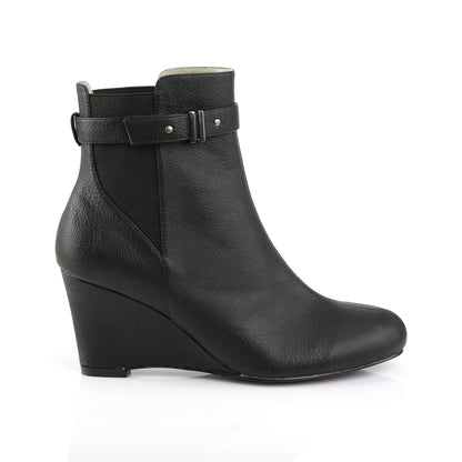 Pleaser Pink Label Botas de tobillo para mujer KIMBERLY-102 Blk Faux Cuero