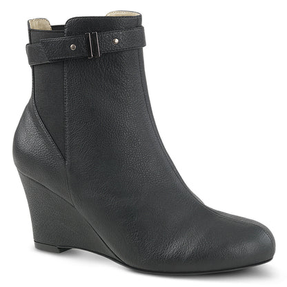 Pleaser Pink Label Botas de tobillo para mujer KIMBERLY-102 Blk Faux Cuero
