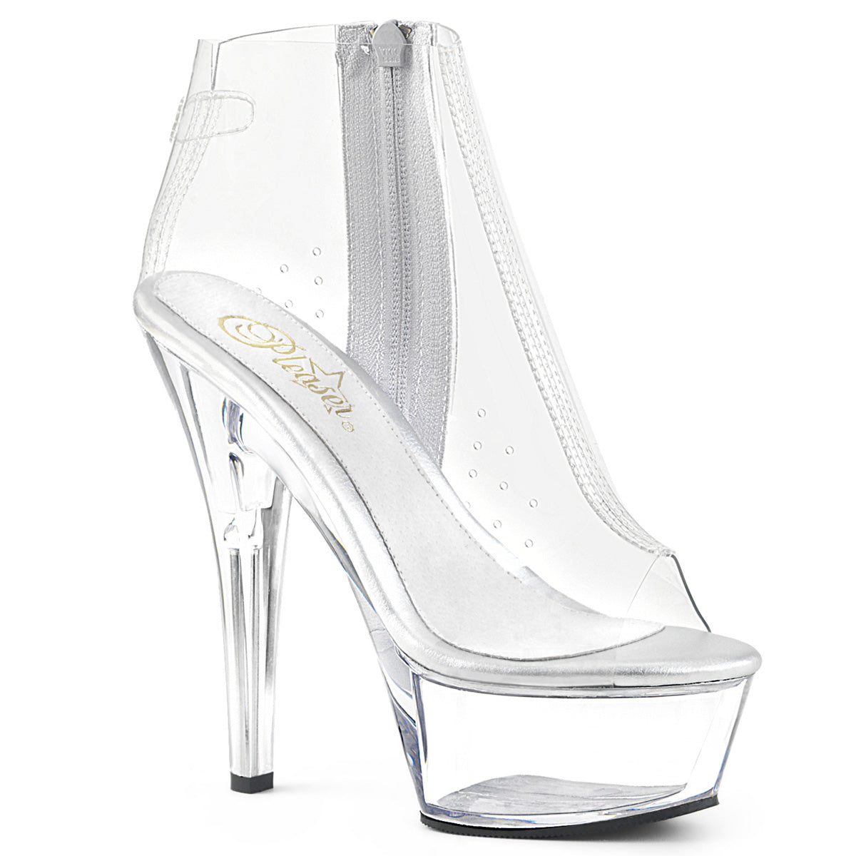 Pleaser Sandalias para mujer KISS-1023 CLR TPU / CLR