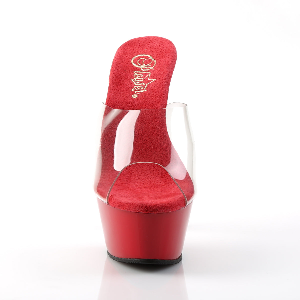 Pleaser Sandalias para mujer KISS-201 clr / rojo