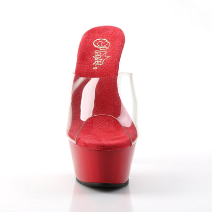Pleaser Sandalias para mujer KISS-201 clr / rojo