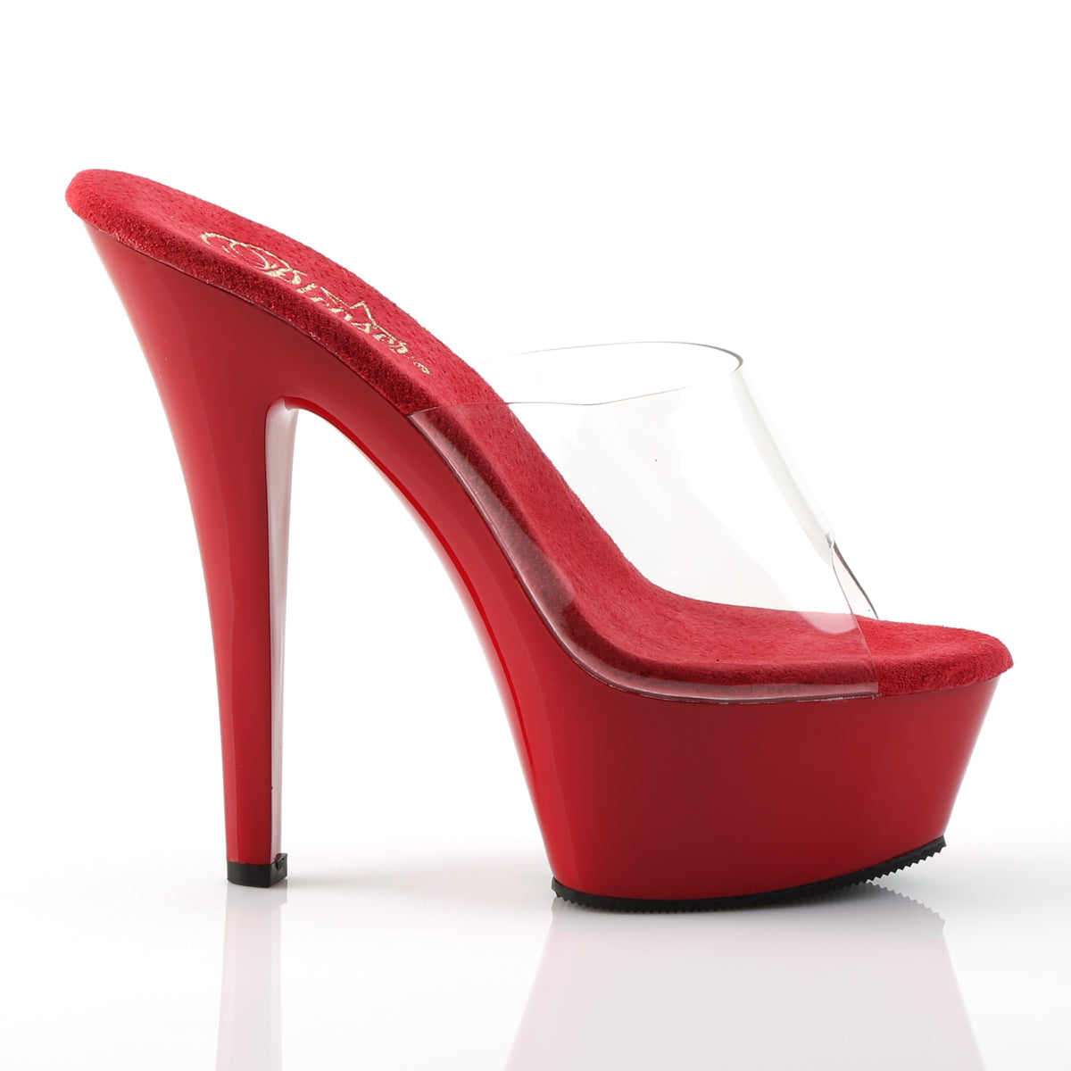 Pleaser Sandalias para mujer KISS-201 clr / rojo