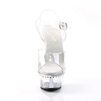 Pleaser Womens Sandals KISS-208LS Clr/Clr