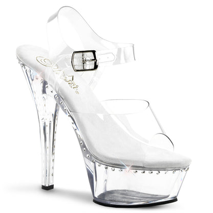 Pleaser Womens Sandals KISS-208LS Clr/Clr