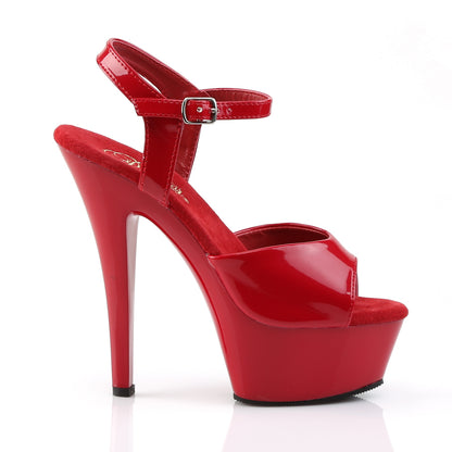 Pleaser Womens Sandals KISS-209 Red Pat/Red