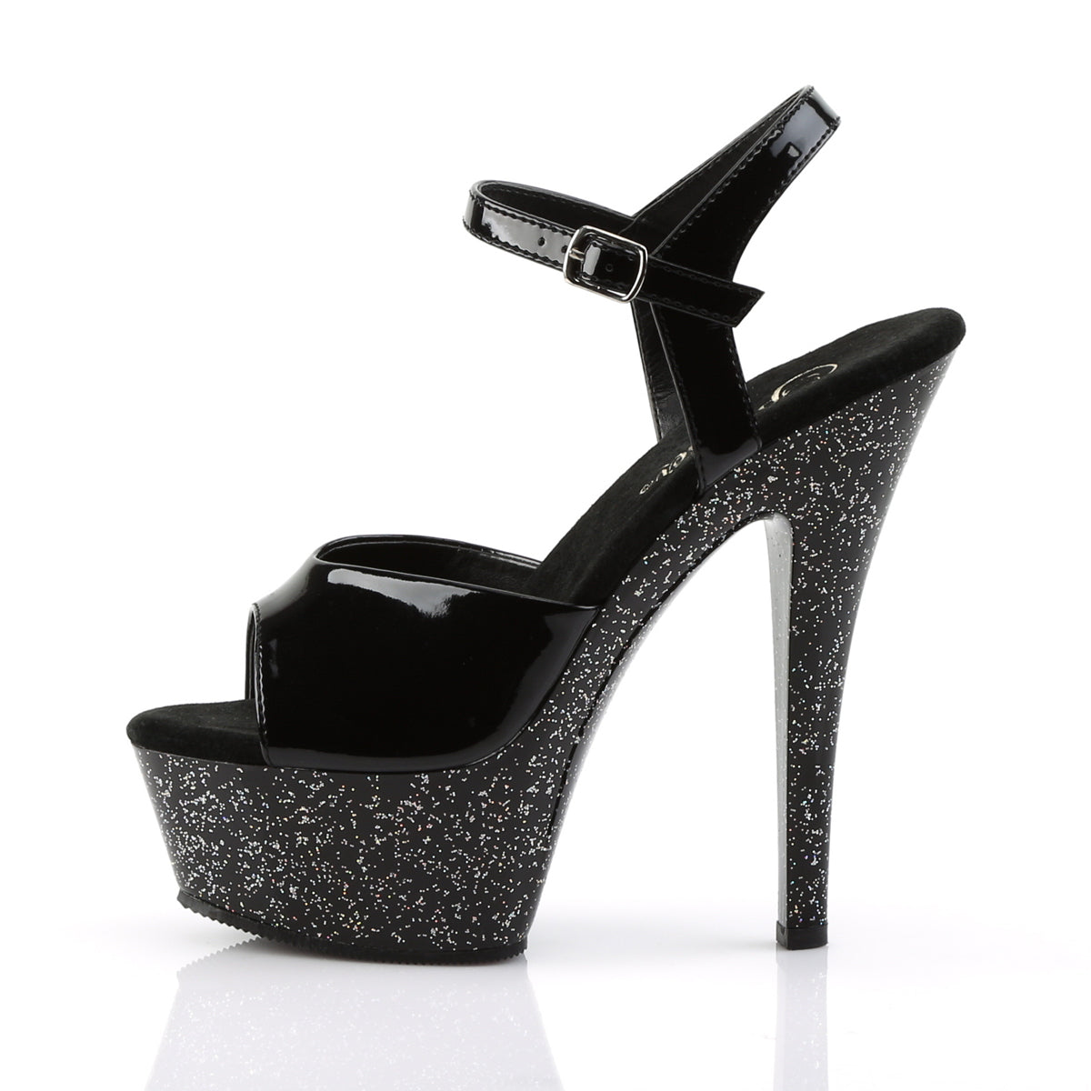 Pleaser Sandalias para mujer KISS-209mg BLK / BLK