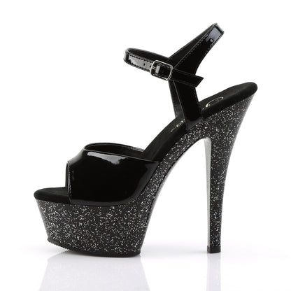 Pleaser Sandalias para mujer KISS-209mg BLK / BLK