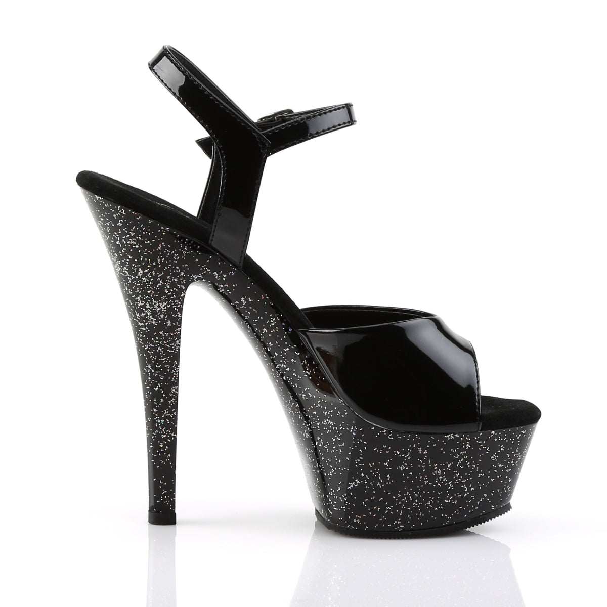 Pleaser Sandalias para mujer KISS-209mg BLK / BLK