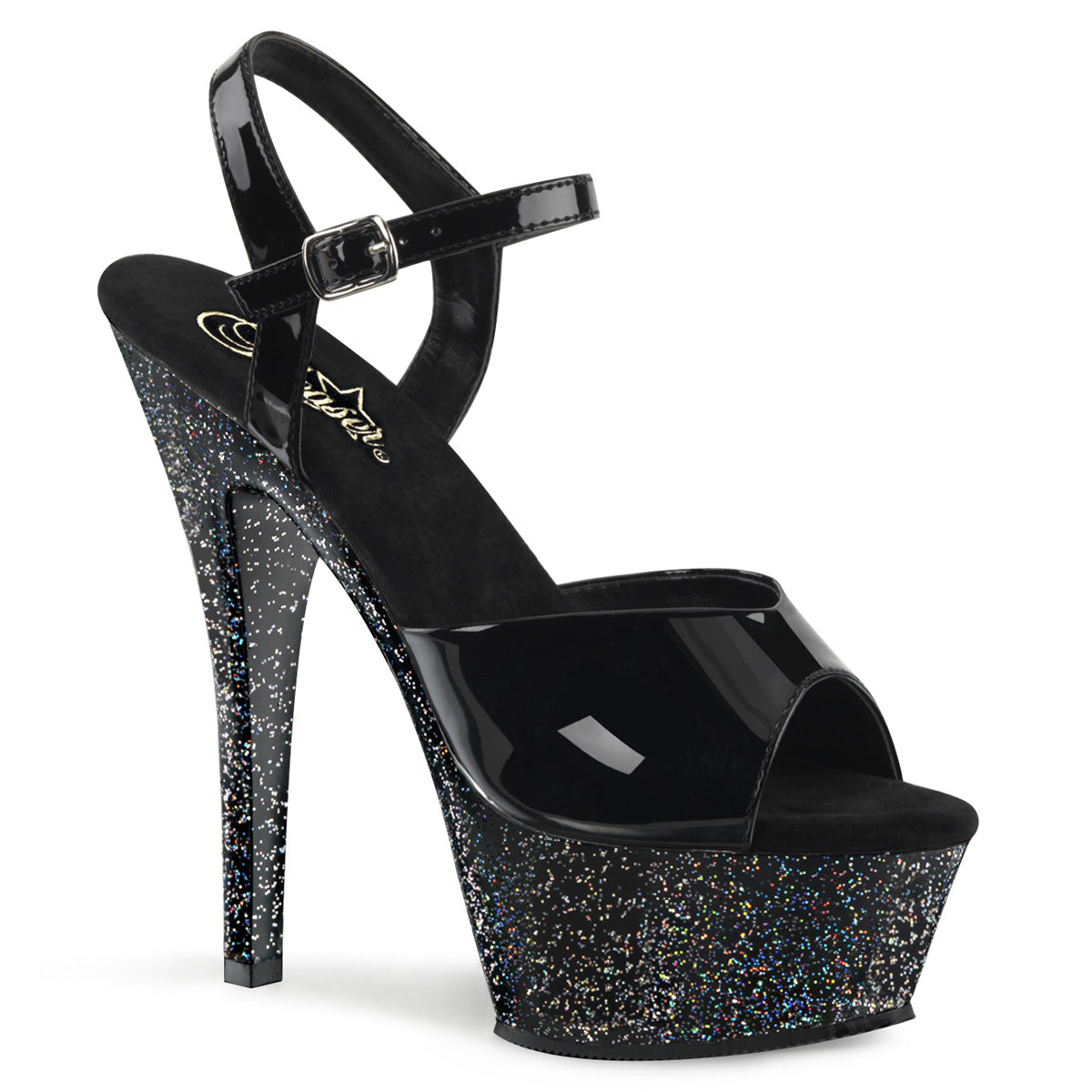 Pleaser Sandalias para mujer KISS-209mg BLK / BLK