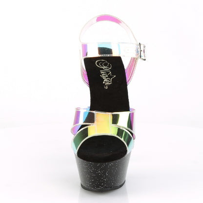 Pleaser Sandalias para mujer KISS-220mm mágico espejo tpu / blk