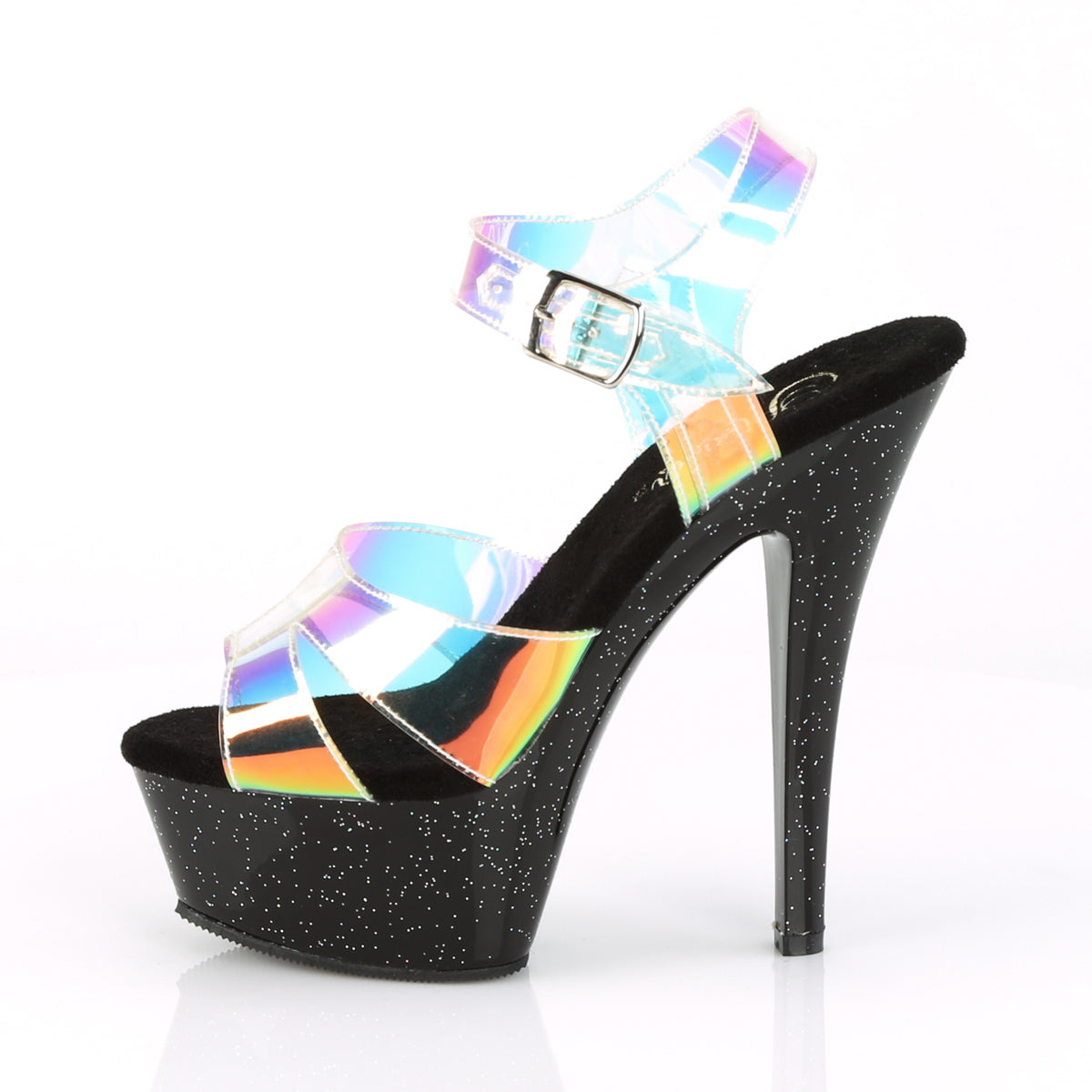 Pleaser Sandalias para mujer KISS-220mm mágico espejo tpu / blk