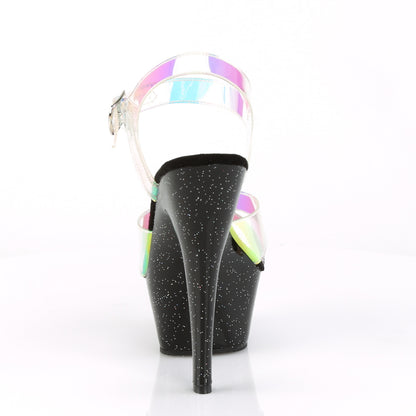 Pleaser Sandalias para mujer KISS-220mm mágico espejo tpu / blk