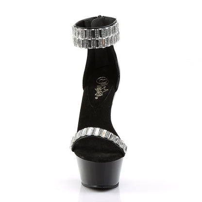 Pleaser Sandalias para mujer KISS-269rs blk / blk