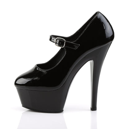 Pleaser Sandalias para mujer KISS-280 BLK PAT / BLK