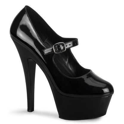 Pleaser Sandalias para mujer KISS-280 BLK PAT / BLK