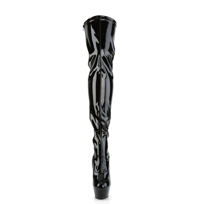 Pleaser Womens Boots KISS-3000 Blk Str Pat/Blk