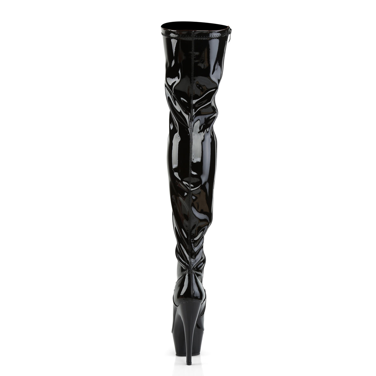 Pleaser Womens Boots KISS-3000 Blk Str Pat/Blk
