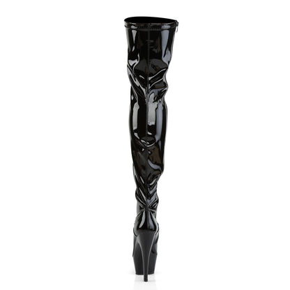 Pleaser Womens Boots KISS-3000 Blk Str Pat/Blk