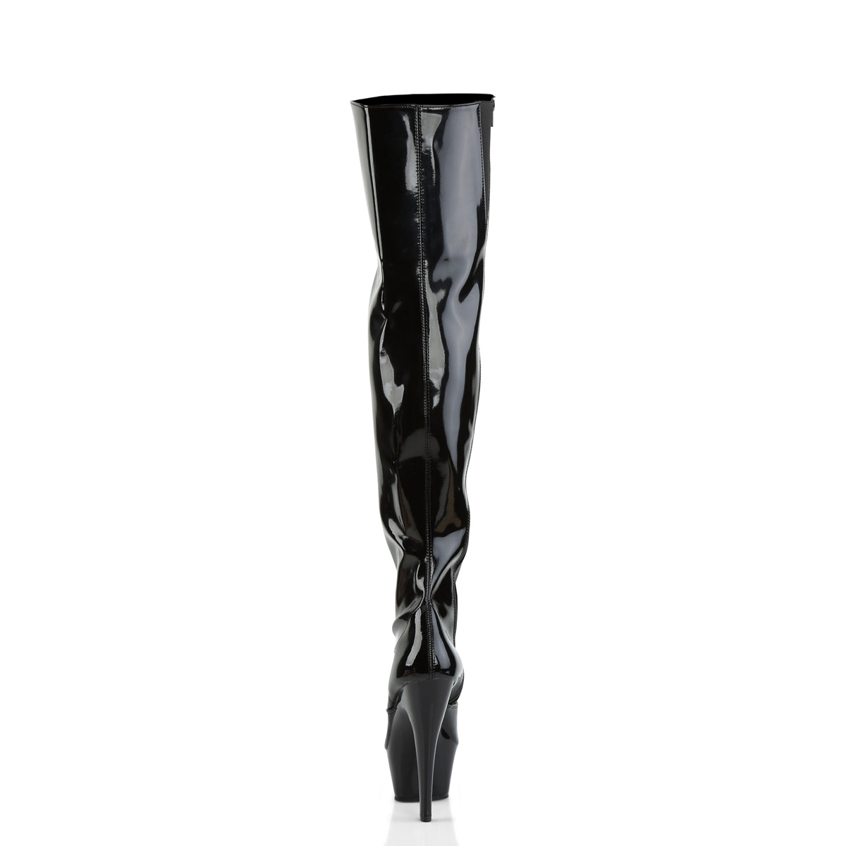 Pleaser Womens Boots KISS-3010 Blk Pat/Blk