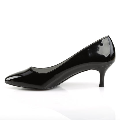 Pleaser Pink Label Bombas para mujer Kitten-01 BLK PAT