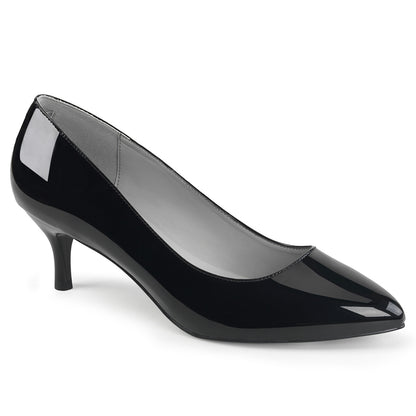 Pleaser Pink Label Bombas para mujer Kitten-01 BLK PAT