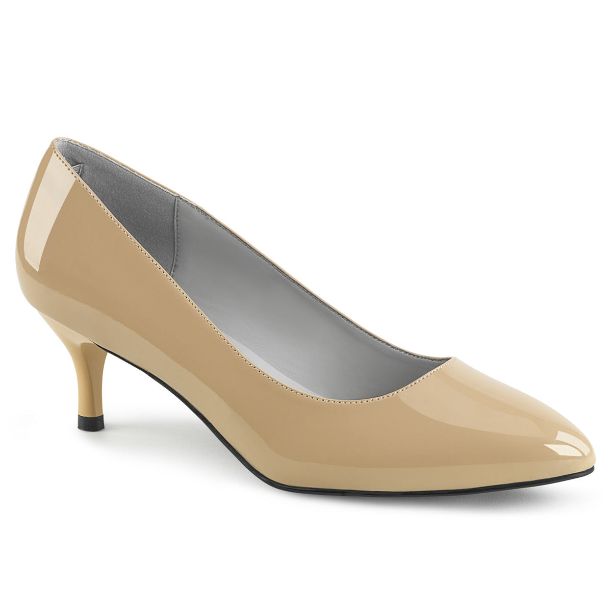 Pleaser Pink Label Bombas para mujer Kitten-01 Crema Pat