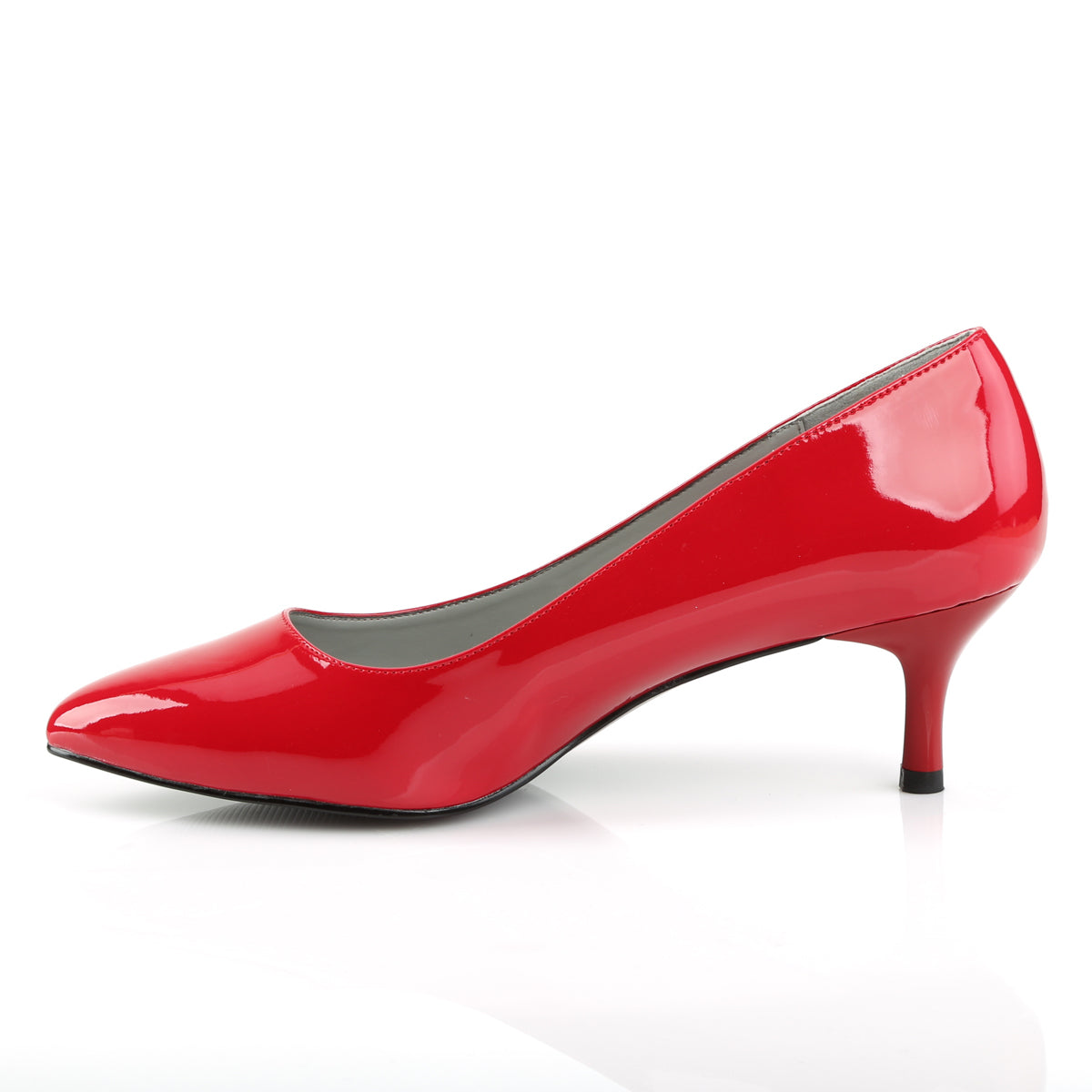 Pleaser Pink Label Bombas para mujer Kitten-01 Red Pat