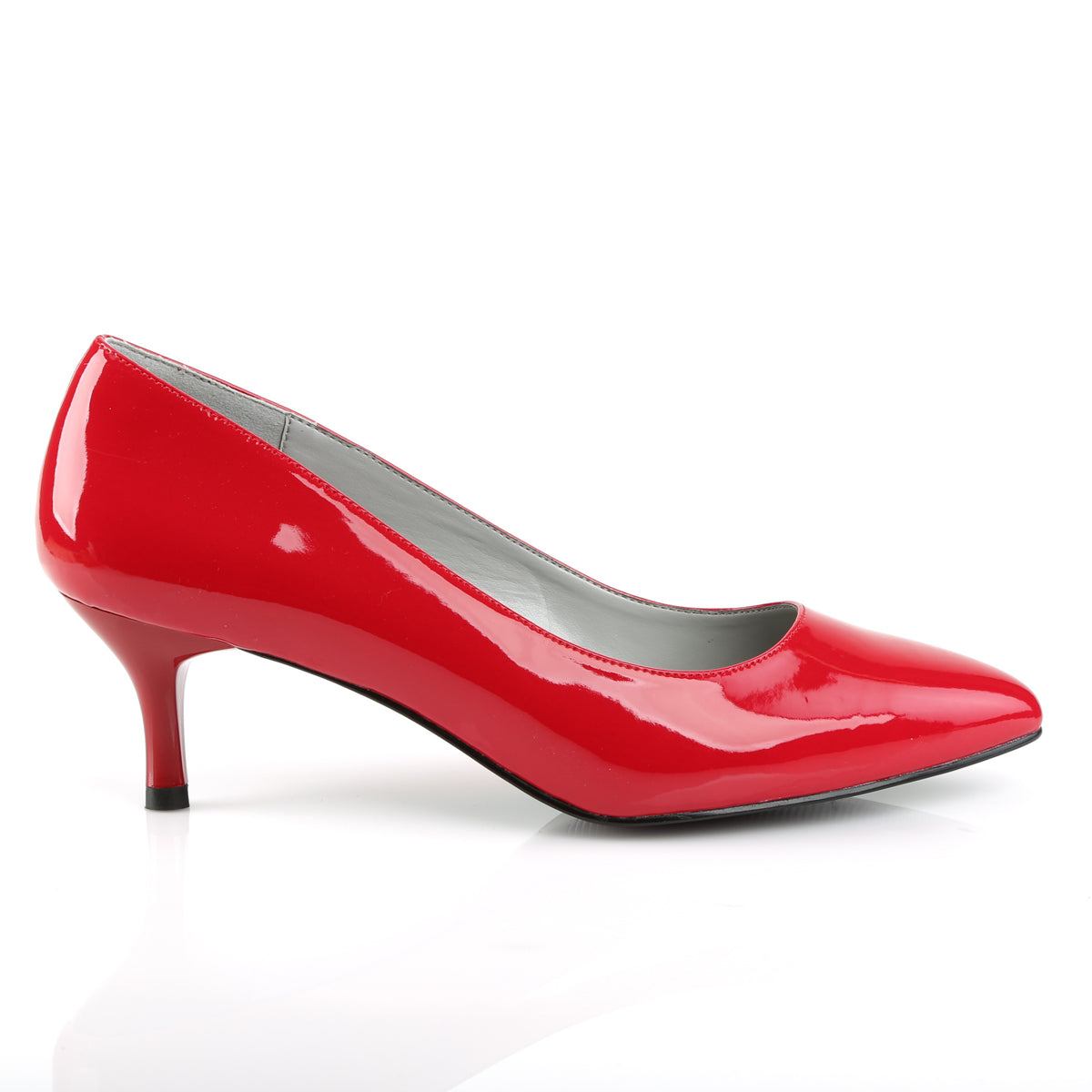 Pleaser Pink Label Bombas para mujer Kitten-01 Red Pat