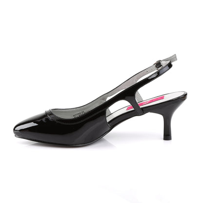 Pleaser Pink Label Bombas para mujer Kitten-02 BLK PAT