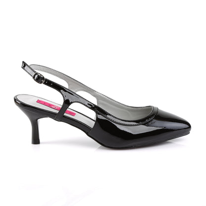 Pleaser Pink Label Bombas para mujer Kitten-02 BLK PAT