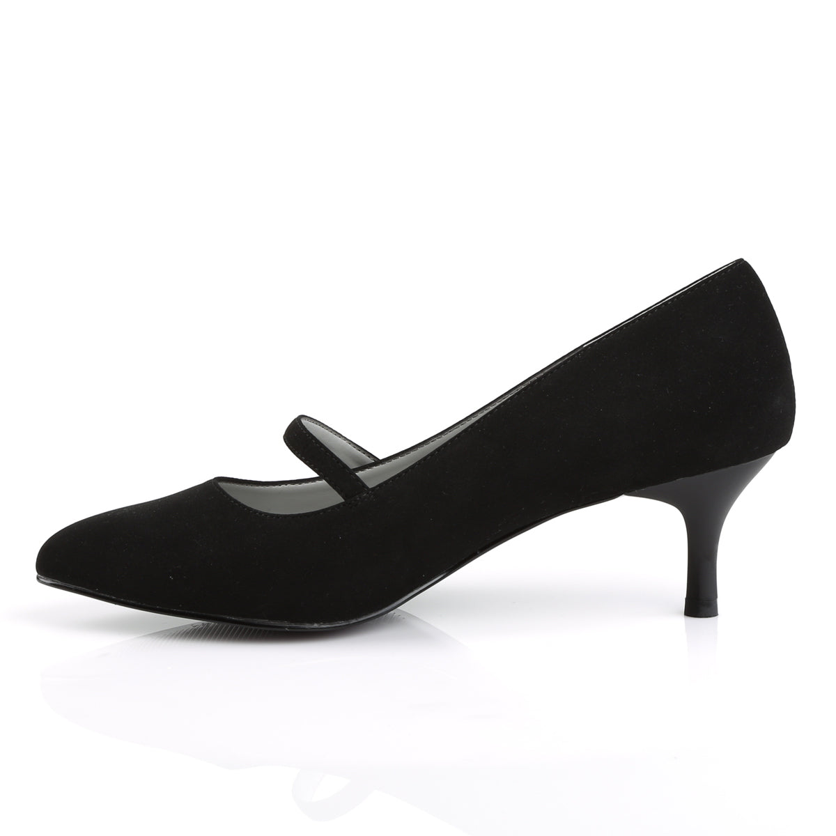 Pleaser Pink Label Bombas para mujer Kitten-03 blk nubuck