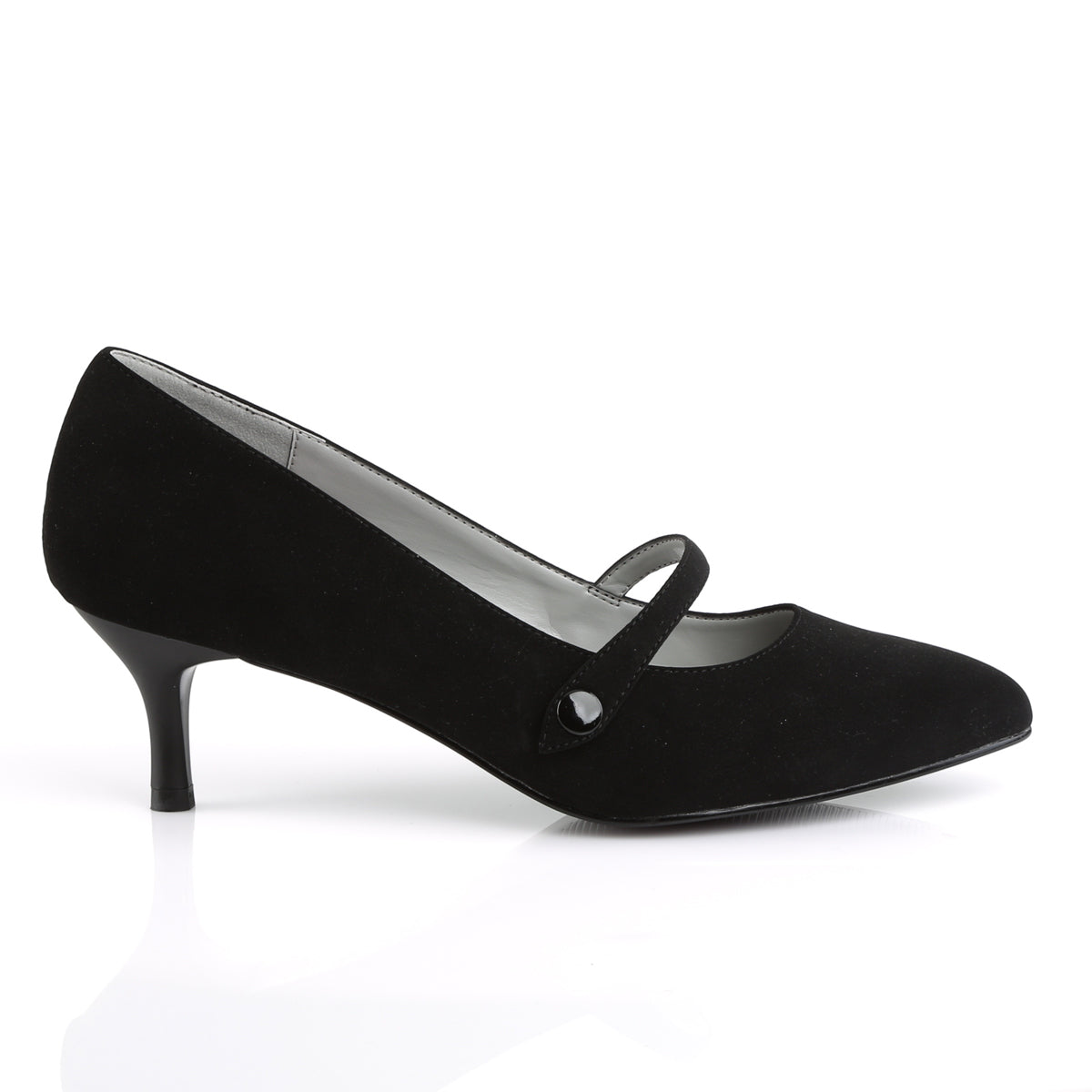 Pleaser Pink Label Bombas para mujer Kitten-03 blk nubuck