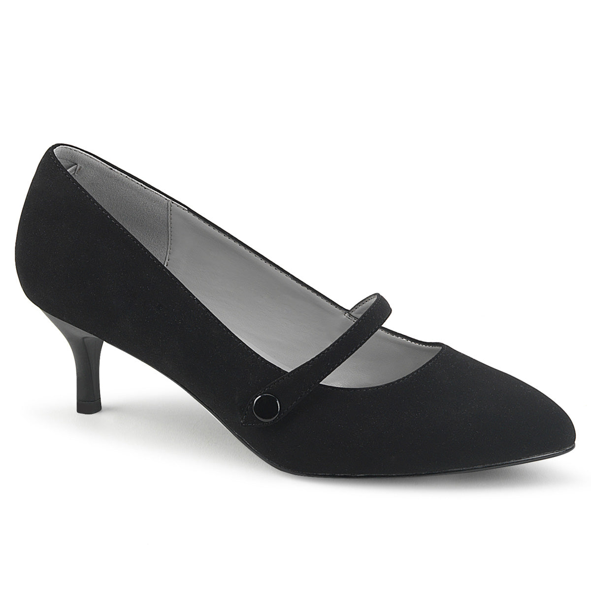 Pleaser Pink Label Bombas para mujer Kitten-03 blk nubuck