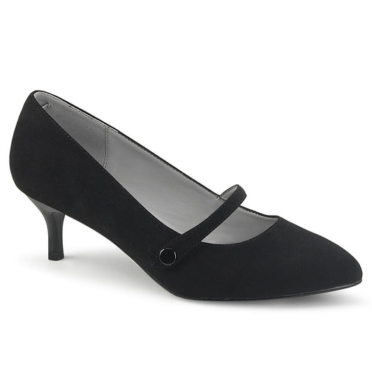 Pleaser Pink Label Bombas para mujer Kitten-03 blk nubuck