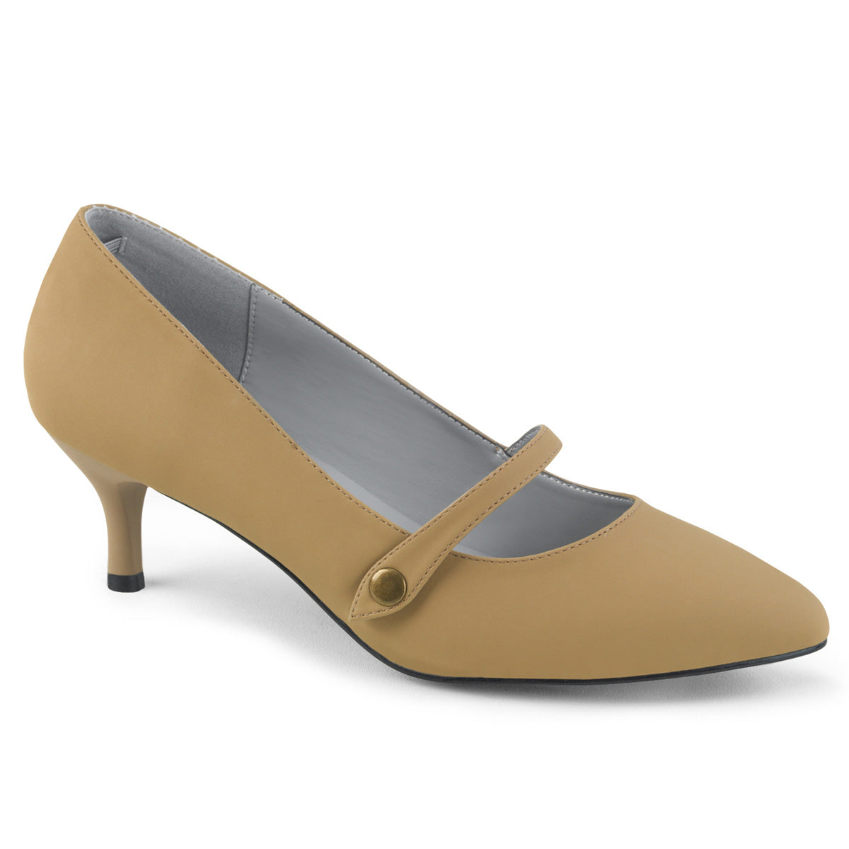 Pleaser Pink Label Bombas para mujer Kitten-03 taupe nubuck