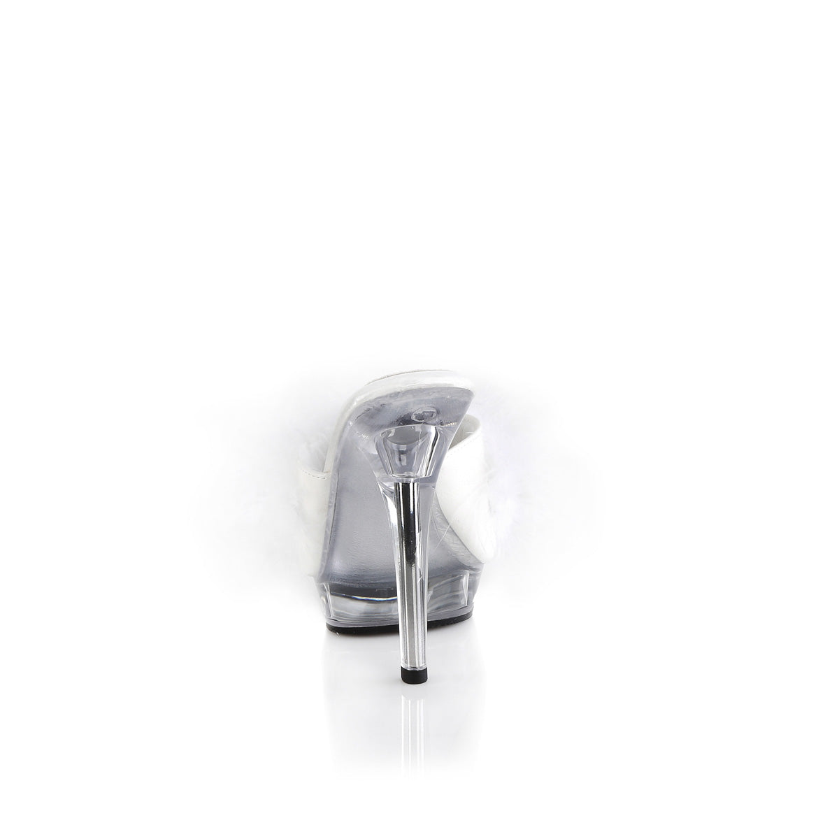 Fabulicious Sandalias para mujer LIP-101-8 WHT SATIN-FOL / CLR
