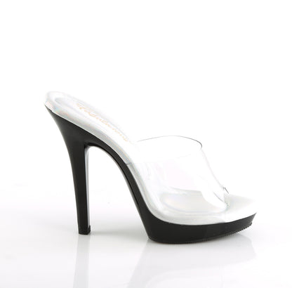Fabulicious Sandalias para mujer LIP-101 clr-slv / blk