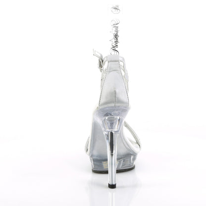 Fabulicious Sandalias para mujer LIP-156 SLV SATIN / CLR