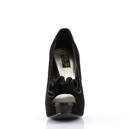 Pin Up Couture Bombas para mujer LOLITA-10 BLK SUEDE PU