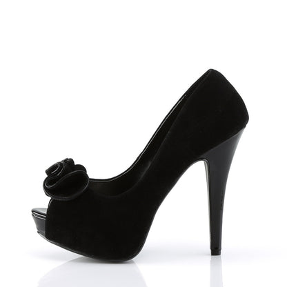 Pin Up Couture Bombas para mujer LOLITA-10 BLK SUEDE PU