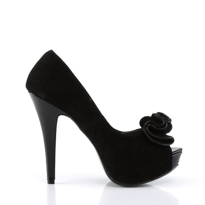 Pin Up Couture Bombas para mujer LOLITA-10 BLK SUEDE PU