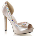 Fabulicious Bombas para mujer LUMINA-38 Pat de Champagne