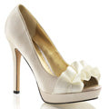 Fabulicious Bombas para mujer LUMINA-42 champagne satin