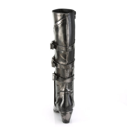 Funtasma Botas de mujer MAIDEN-8820 PU de pabellón de peltre