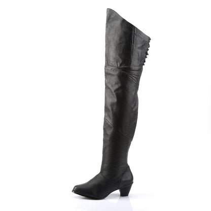 Funtasma Botas de mujer MAIDEN-8828 BLK CUERO (P)