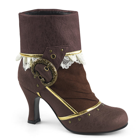 Funtasma Botas de mujer MATEY-115 Microfibra de PU angustiada marrón
