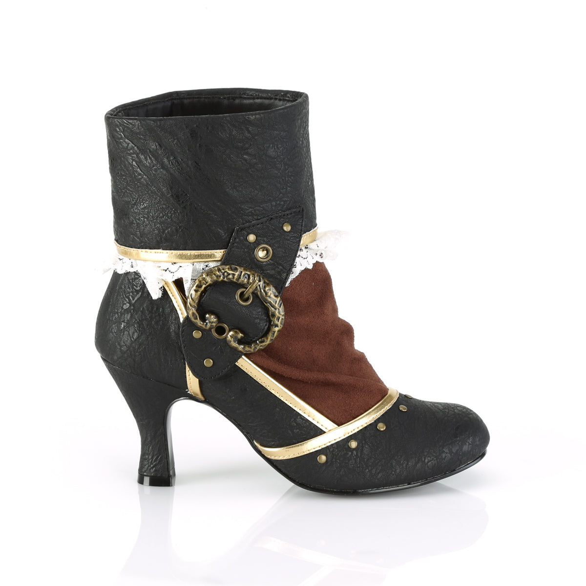 Funtasma Botas de mujer MATEY-115 BLK Microfibra de PU-Brown