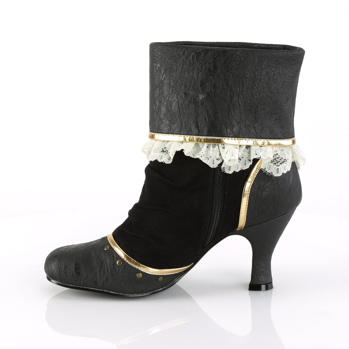 Funtasma Botas de mujer MATEY-115 BLK Microfibra de PU angustiada
